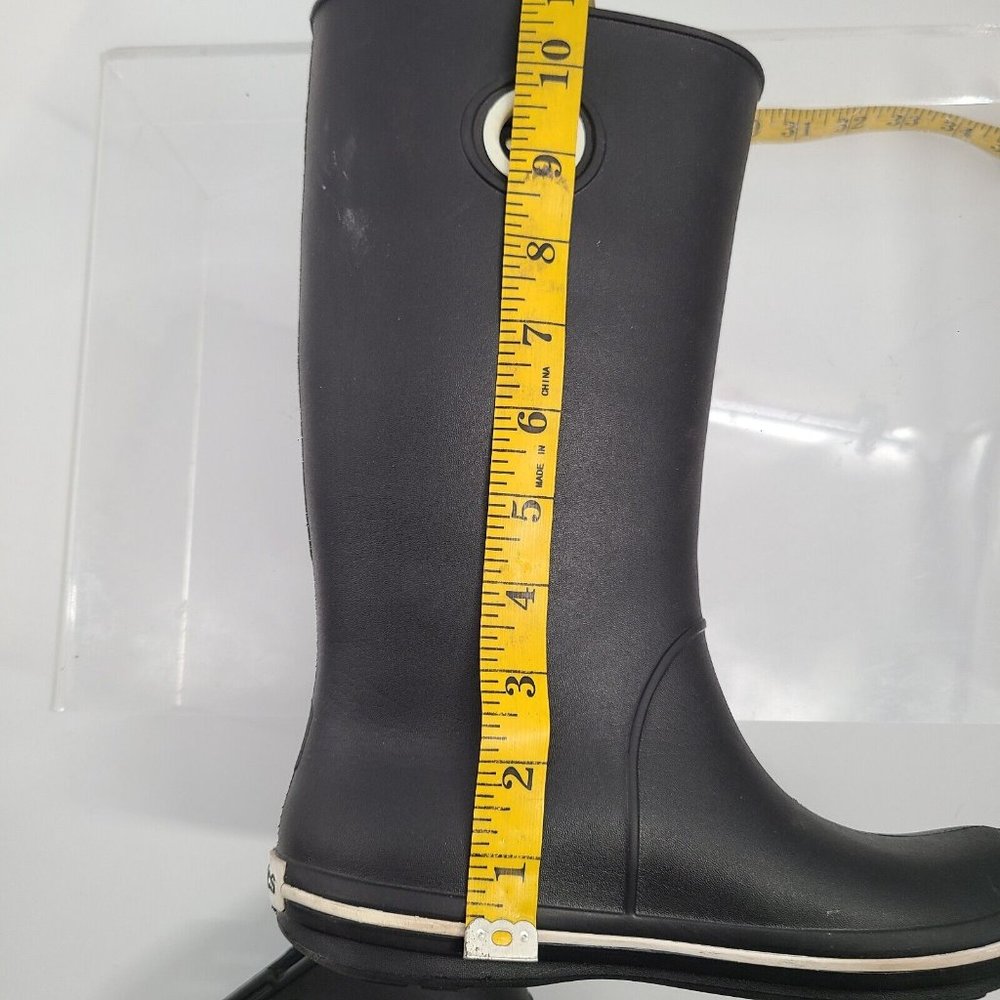 CROCS Crocband Jaunt Women’s US size 4 Black Boot 11" shaft Style 10970 - Picture 10 of 11